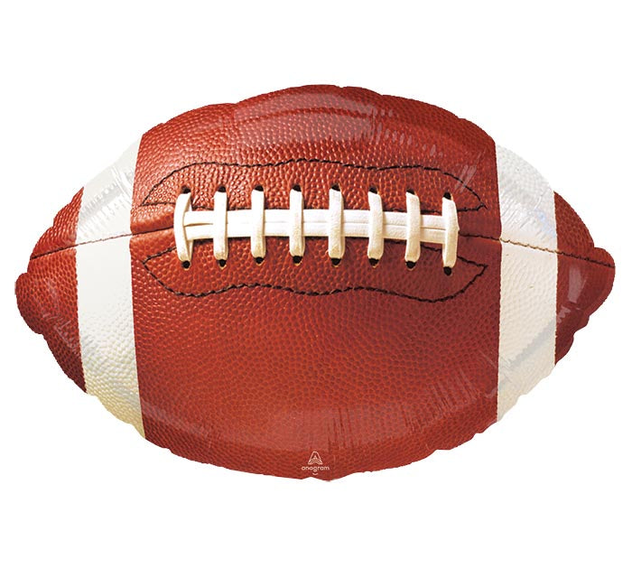 18" Football Mylar Balloon NO HELIUM