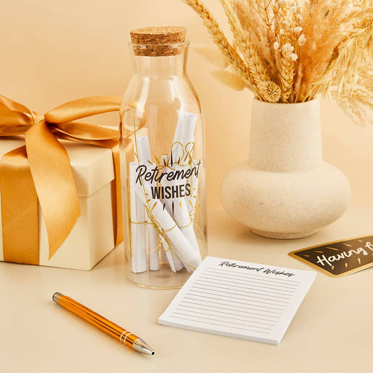 Retirement Wishes in a Glass Bottle
