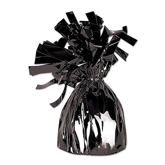 Metallic Wrapped Balloon Weight - Black, 6 oz