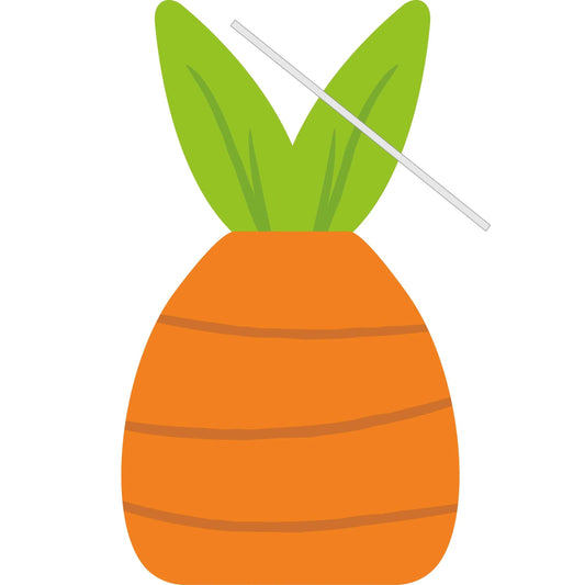 Easter carrot Cello Bag with Twist Ties, 20/Pkg
