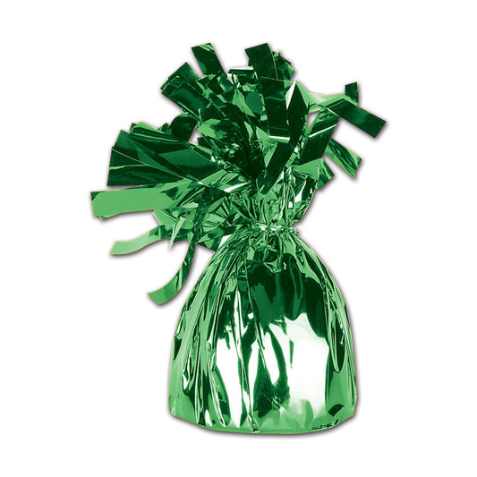 Metallic Wrapped Balloon Weight - Green, 6 oz