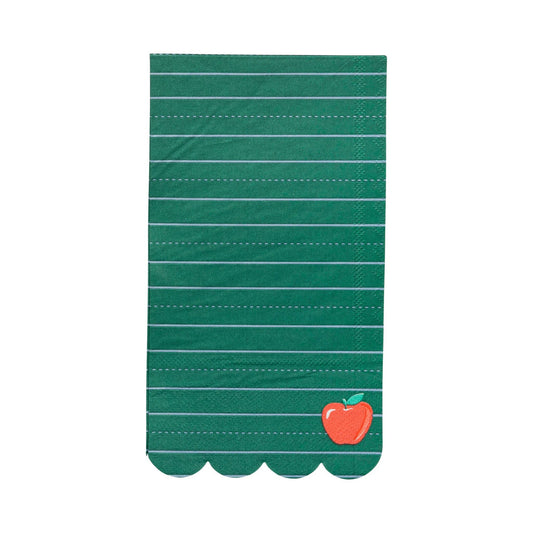 APP1139 - Green Ruled Paper Dinner Napkin - 24 count