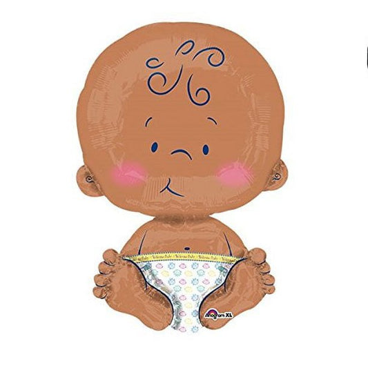 Celebrate Brown Baby XL Balloon