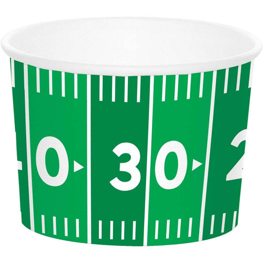 Tailgate Decor Paper Treat Cups, Football, 8/Pkg