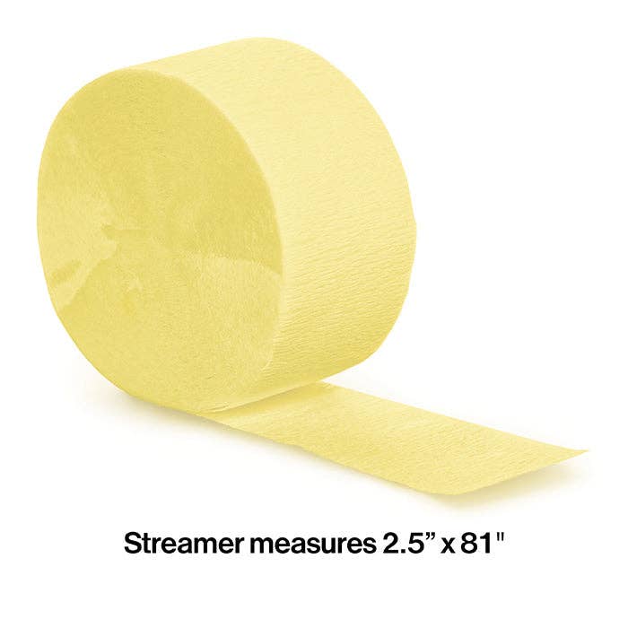 Mimosa Crepe Streamer 81 ft, 1/Pkg