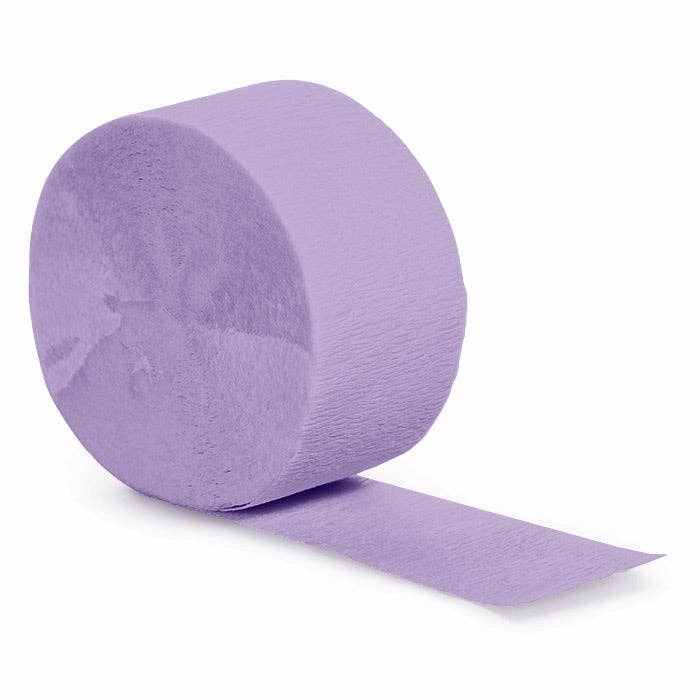 Luscious Lavender Crepe Streamer 81 ft, 1/Pkg