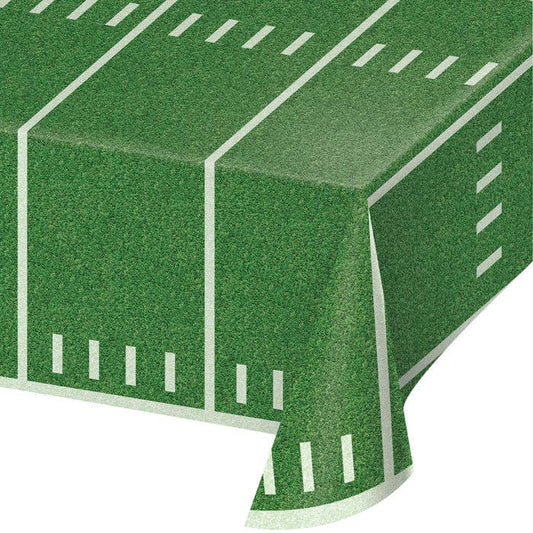 Football Field Plastic Table Covers, 1/Pkg