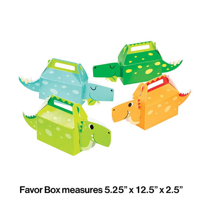 Boy Dinosaur Treat Boxes, 4/Pkg