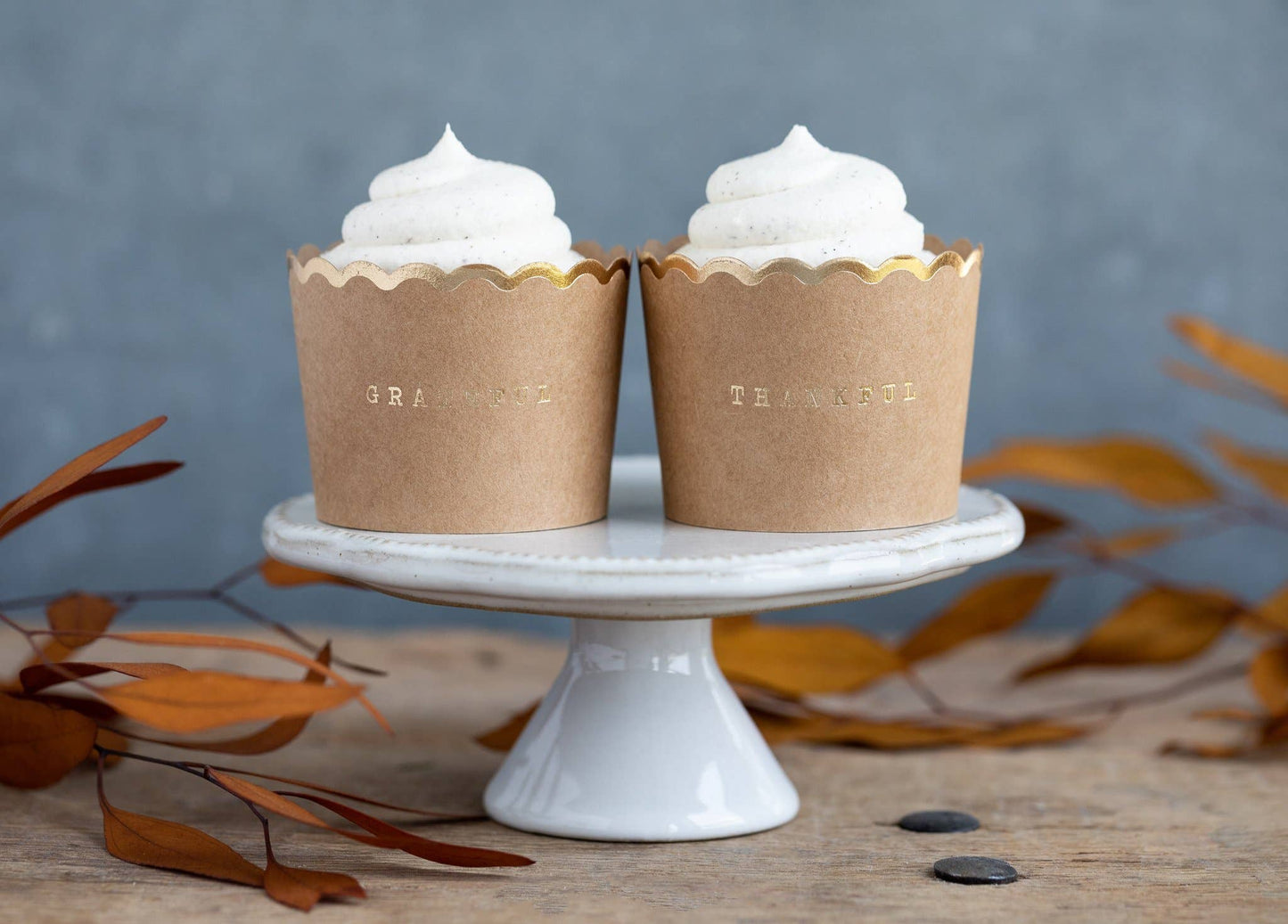 PLCC748- Kraft Thankful/Grateful Baking/Treat Cups (50ct)