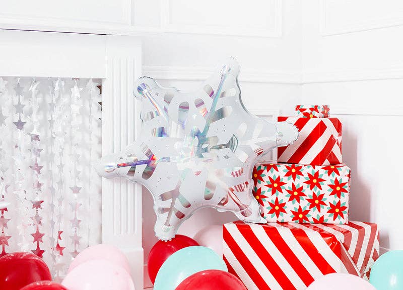 Snowflake Holographic Foil Balloon 26in.
