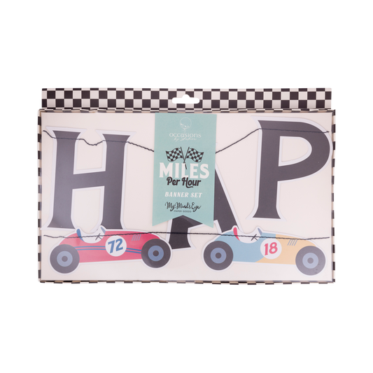 MIL1002 - Miles per Hour - Happy Birthday Banner Set