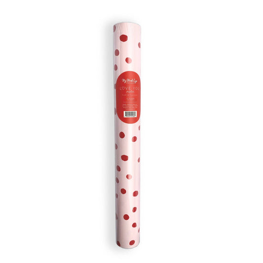 Pink with Red Dots Disposable Paper Table Runner
