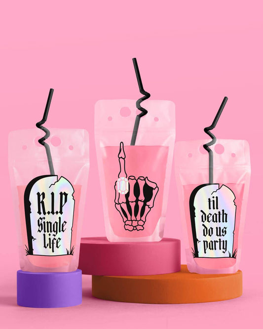 RIP Single Life Drink Pouches, Bachelorette Party