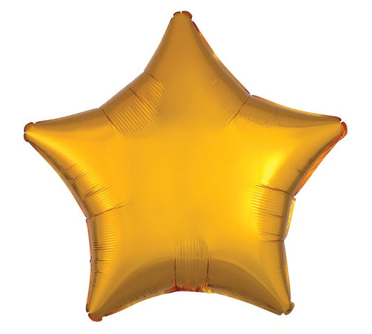 19" PKG METALLIC GOLD STAR
