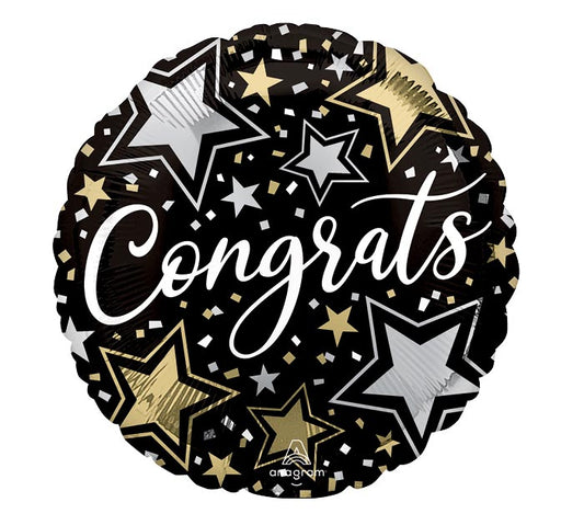 17"PKG CONGRATS STARS