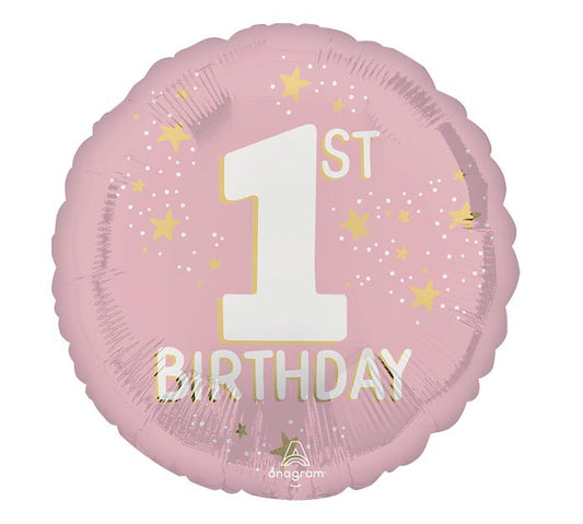 17"PKG 1ST HBD LITTLE MISS ONE-DERFUL NO HELIUM