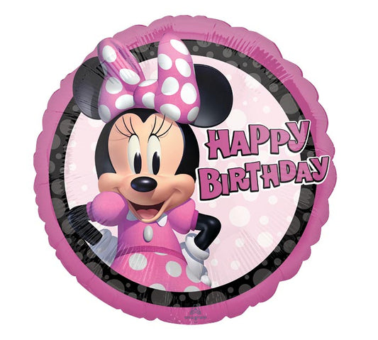 17" PKG BIRTHDAY MINNIE MOUSE BALLOON
