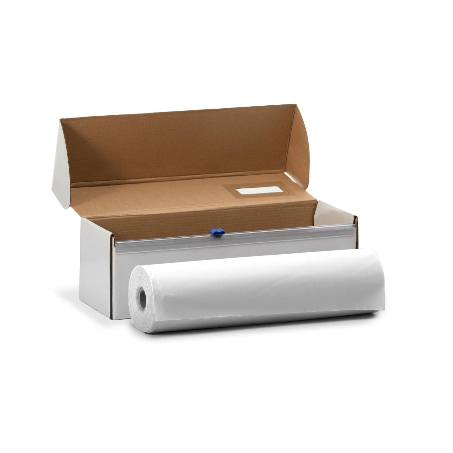 54 In. X 100 Ft. Cut-To-Size Plastic Table Cover - White