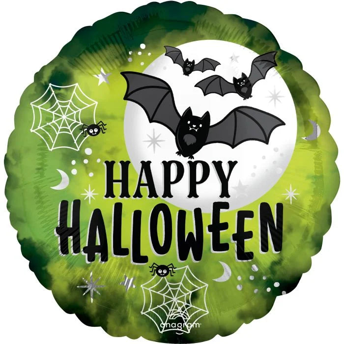 Standard Glow Batty Halloween Balloon