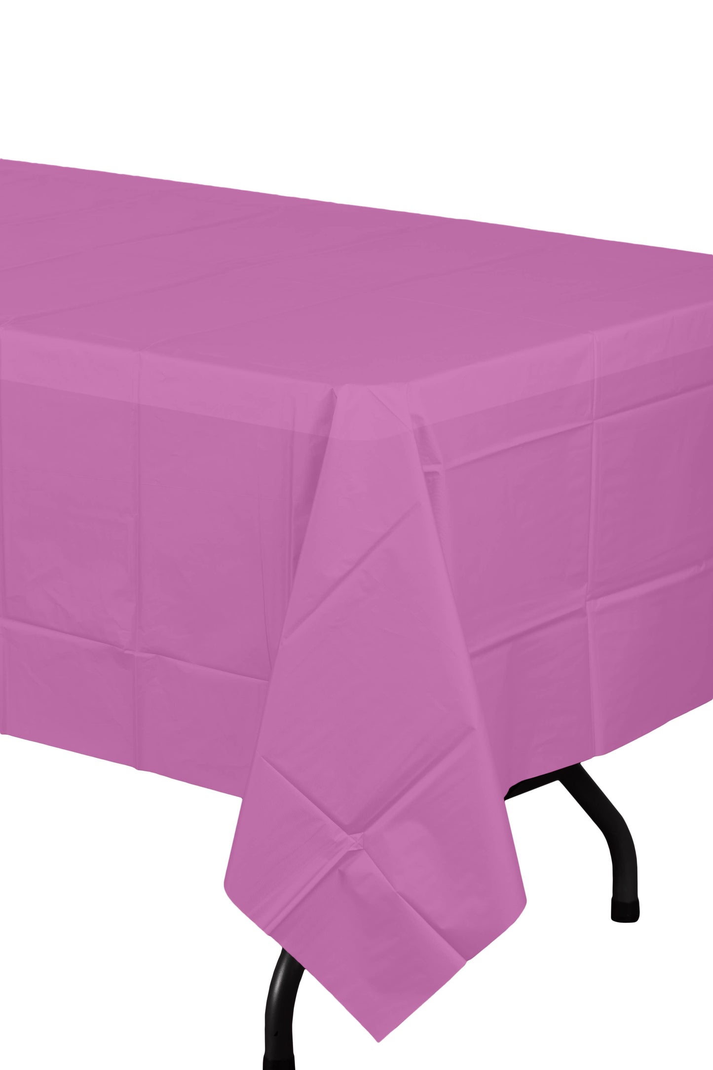 Magenta Disposable Plastic Tablecloth - 54 in. x 108 in.