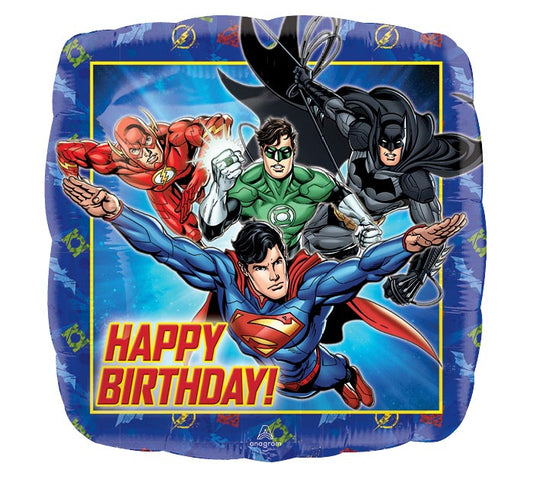 17"PKG HAPPY BIRTHDAY JUSTICE LEAGUE