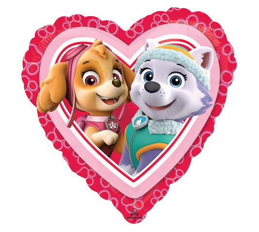 17"PKG LUV PAW PATROL LOVE GIRL