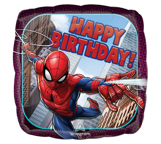 17"PKG HBD SPIDER-MAN BIRTHDAY