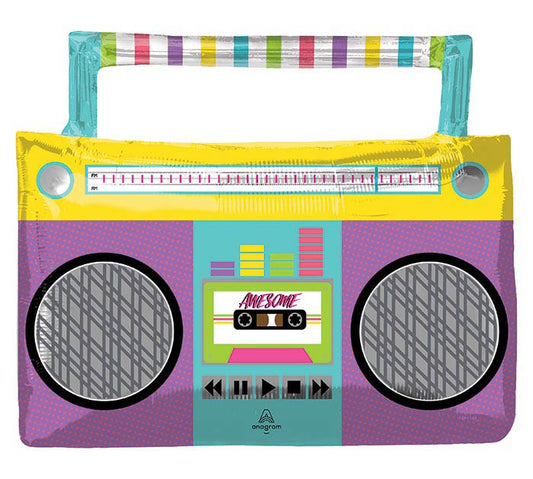 27" PKG AWESOME PARTY BOOM BOX BALLOON