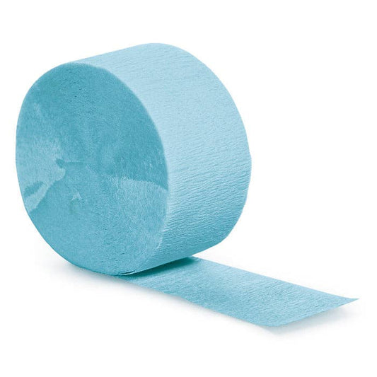 Pastel Blue Crepe Streamer 81 ft, 1/Pkg