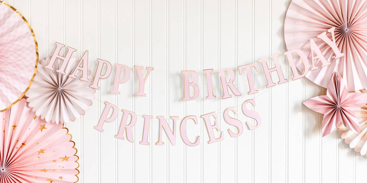 PRC802 - Princess Happy Birthday Banner