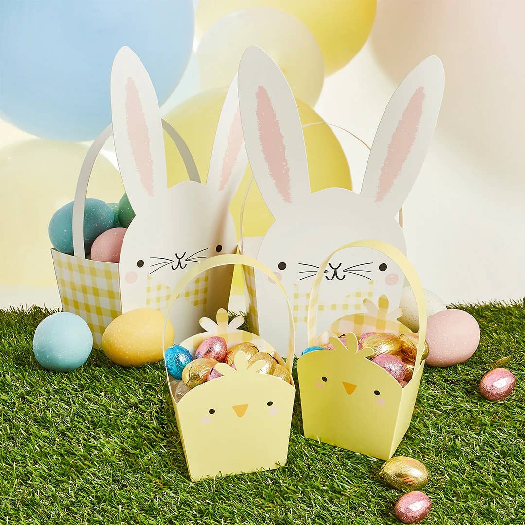 Easter Bunny & Chick Baskets 5 Pack