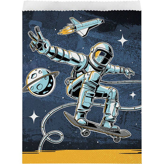 Space Skater Treat Bags, 8/Pkg