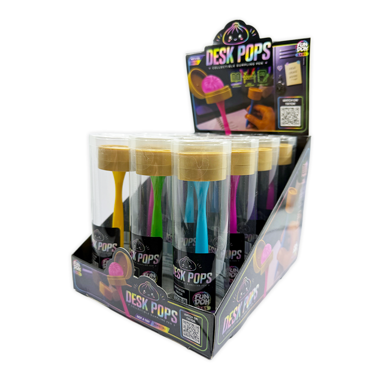 Fun Doh Squishy Dumpling Pen Desk Pop Variety