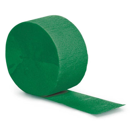 Emerald Green Crepe Streamer 81 ft, 1/Pkg
