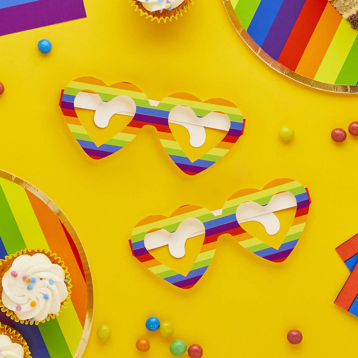 Rainbow Card Glasses 10 Pack