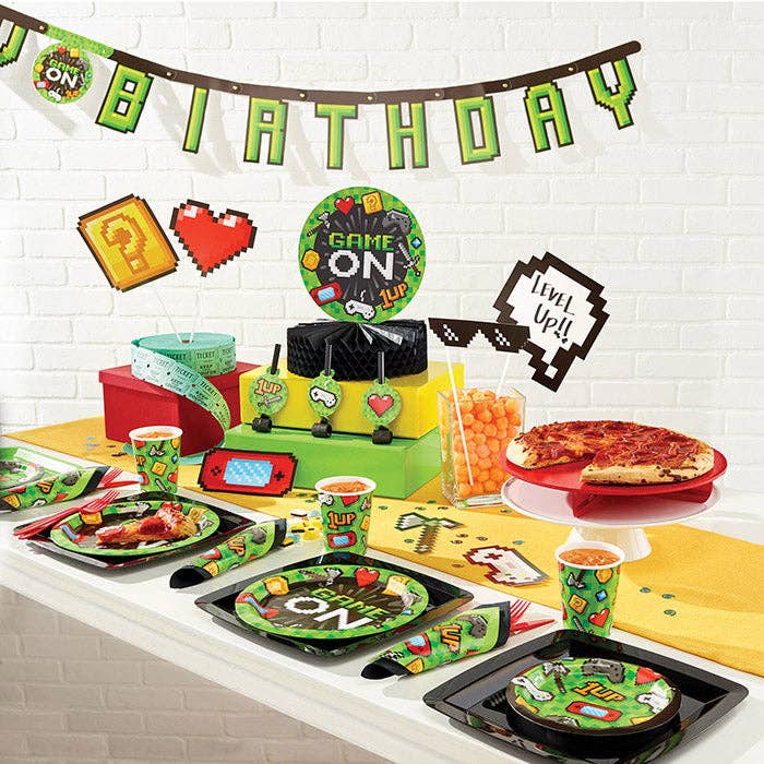 Video Games Party Happy Birthday Banners, 1/Pkg