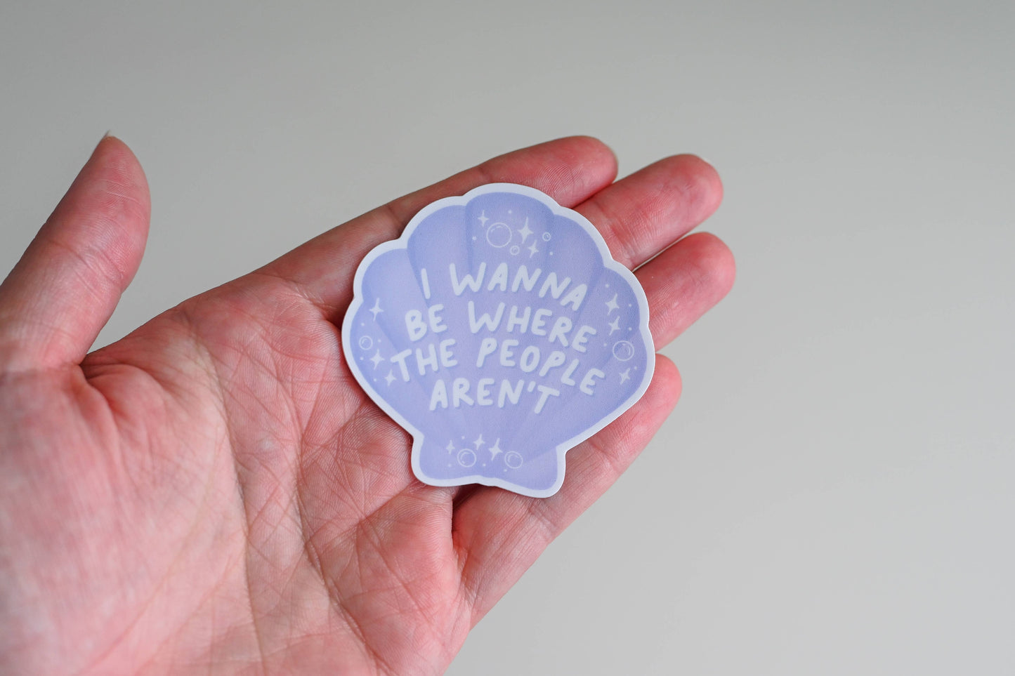 I Wanna Be Where The People Aren't Pop Culture Sticker