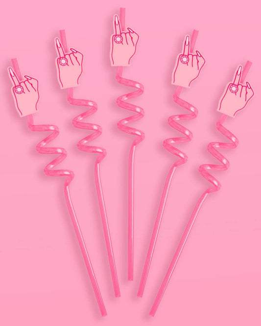 Bling Ring Straws - 16 reusable straws