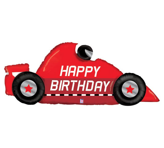 43"PKG RACE CAR BIRTHDAY BALLOON