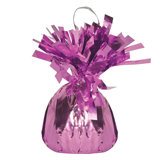Metallic Wrapped Balloon Weight - Pink, 6 oz