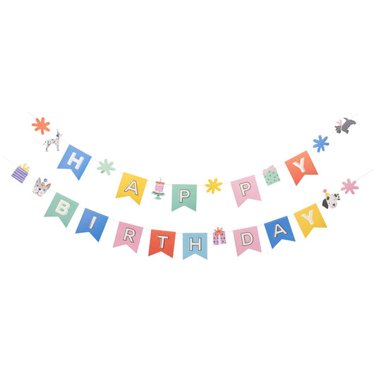 PET1102 - Happy Birthday Banner - Dog