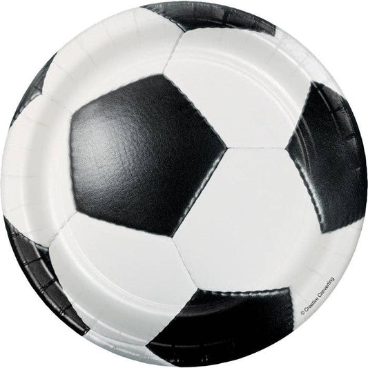 Soccer Paper Dessert Plates, 8/Pkg