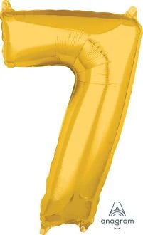 26" Gold Number 7 Balloon
