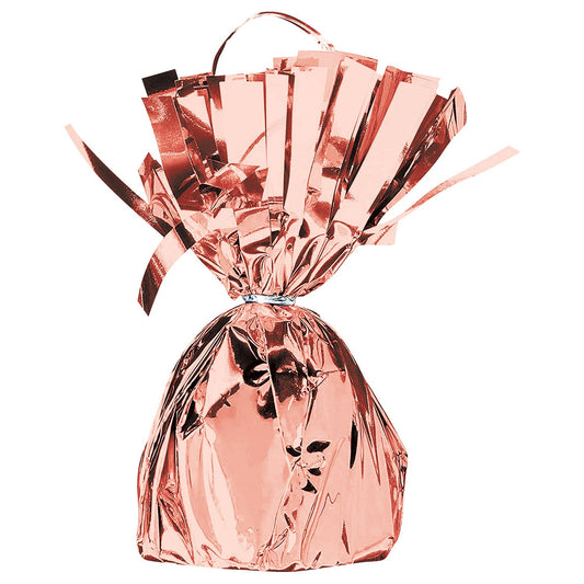 Rose Gold Metallic Wrapped Balloon Weight , 6 oz