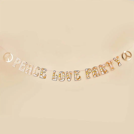 Peace Love Party' Banner 2M