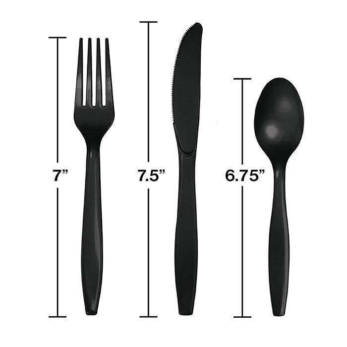 Black Velvet Value Friendly Asst Plastic Cutlery, 18/Pkg