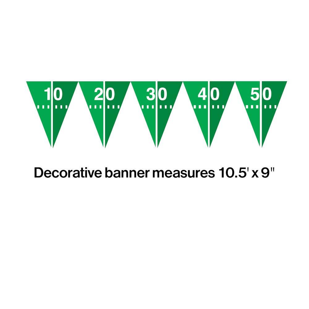 Football Field Flag Banners, 1/Pkg