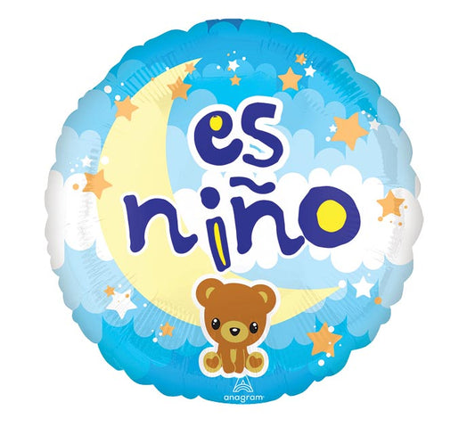 17" PKG ES NINO BABY BOY BALLOON