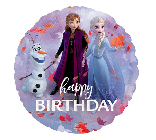 17" PKG FROZEN 2 BIRTHDAY BALLOON
