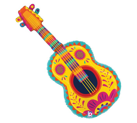 35" GUITAR SHAPED MYLAR BALLOON